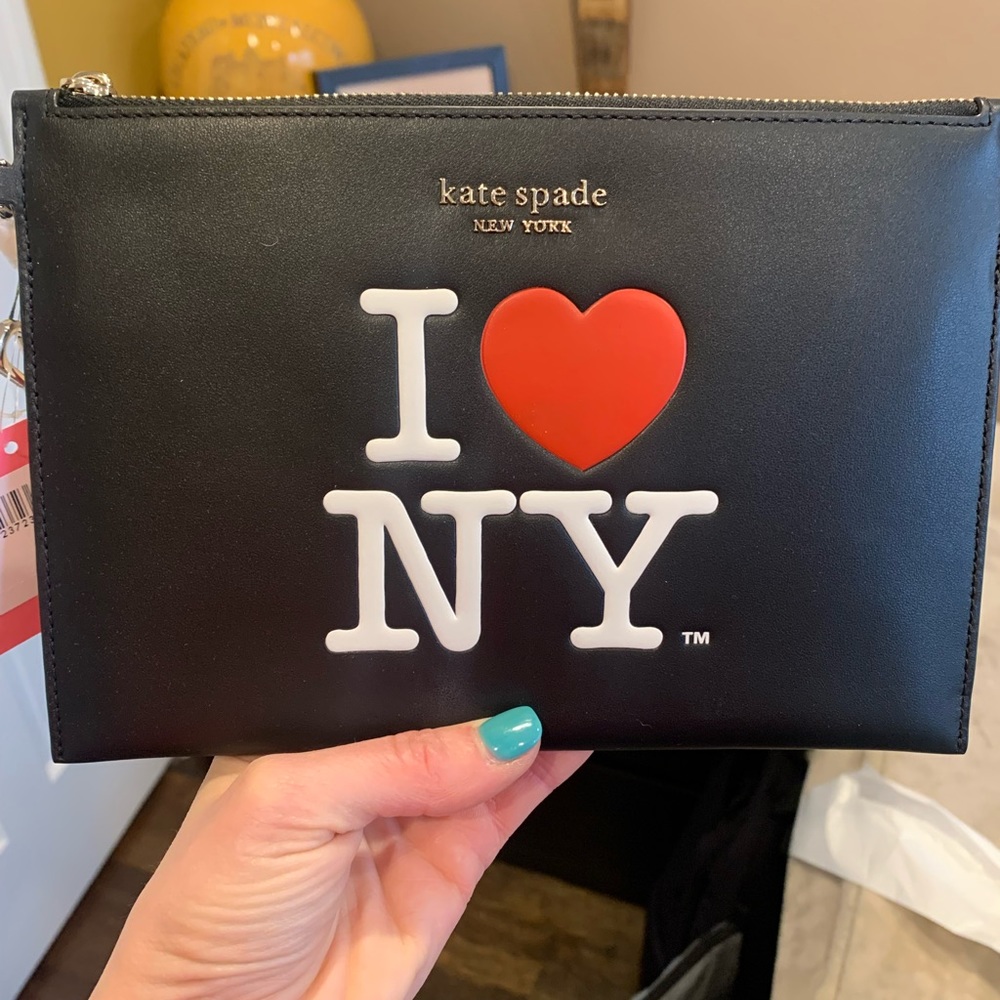 Brand new Kate Spade wristlet, I Love NY collection